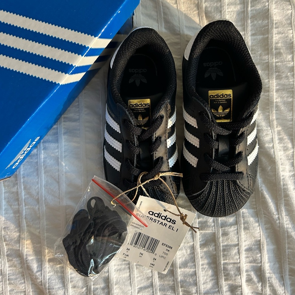Adidas Black and White Superstar Sneakers Iconic Design
